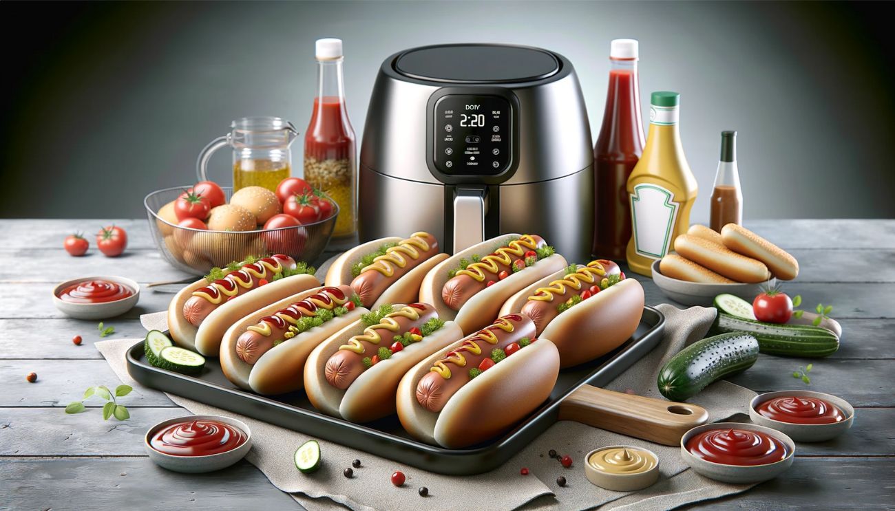 Lire la suite à propos de l’article Hot-Dogs Croustillants au Airfryer – Recette Rapide et Facile