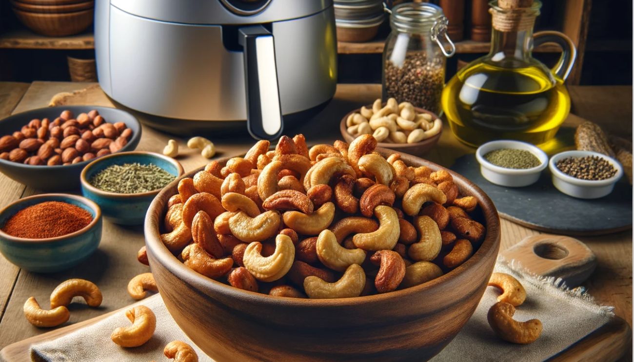 Lire la suite à propos de l’article Noix de Cajou Rôties à l’Airfryer – Snack Sain et Croustillant